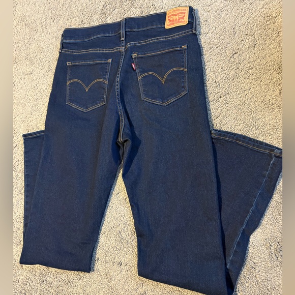 Dark Blue Denim Jeans - Picture 2 of 4